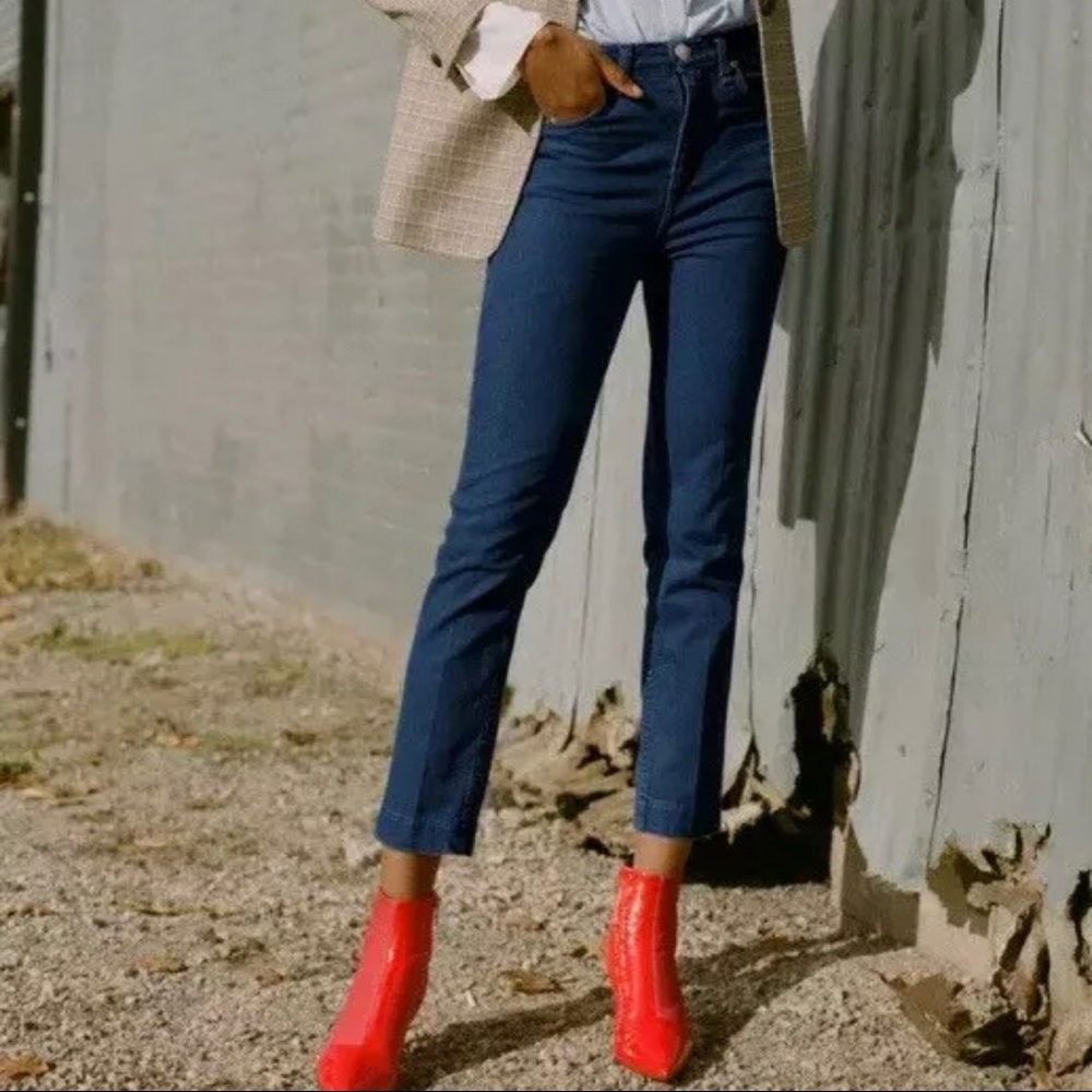 NWT high waisted rag and bone cigarette crop jean